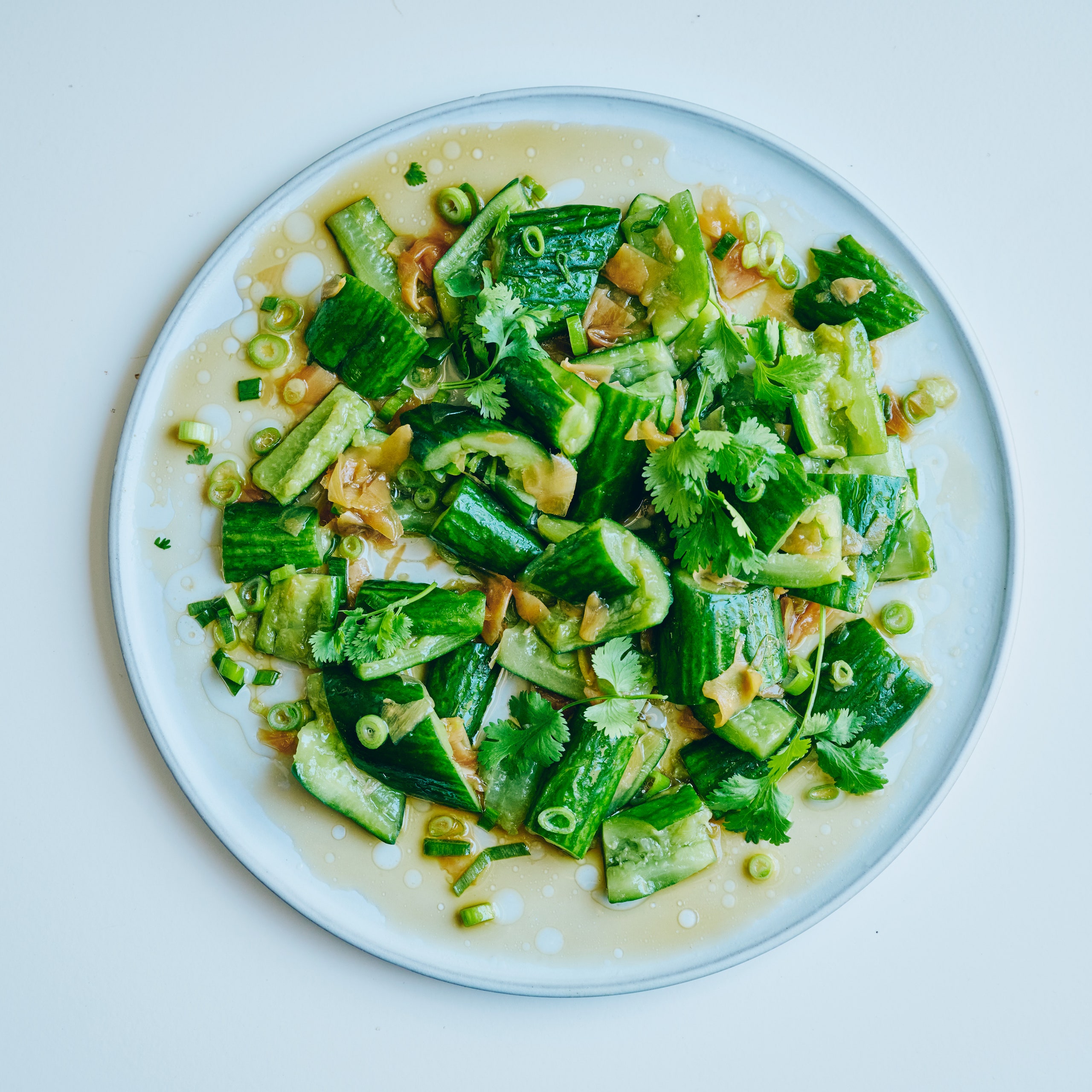 Cucumbers With Pickled Ginger&#8211;Scallion Sauce