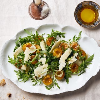 Image may contain Plant Food Produce Vegetable Dish Meal and Arugula